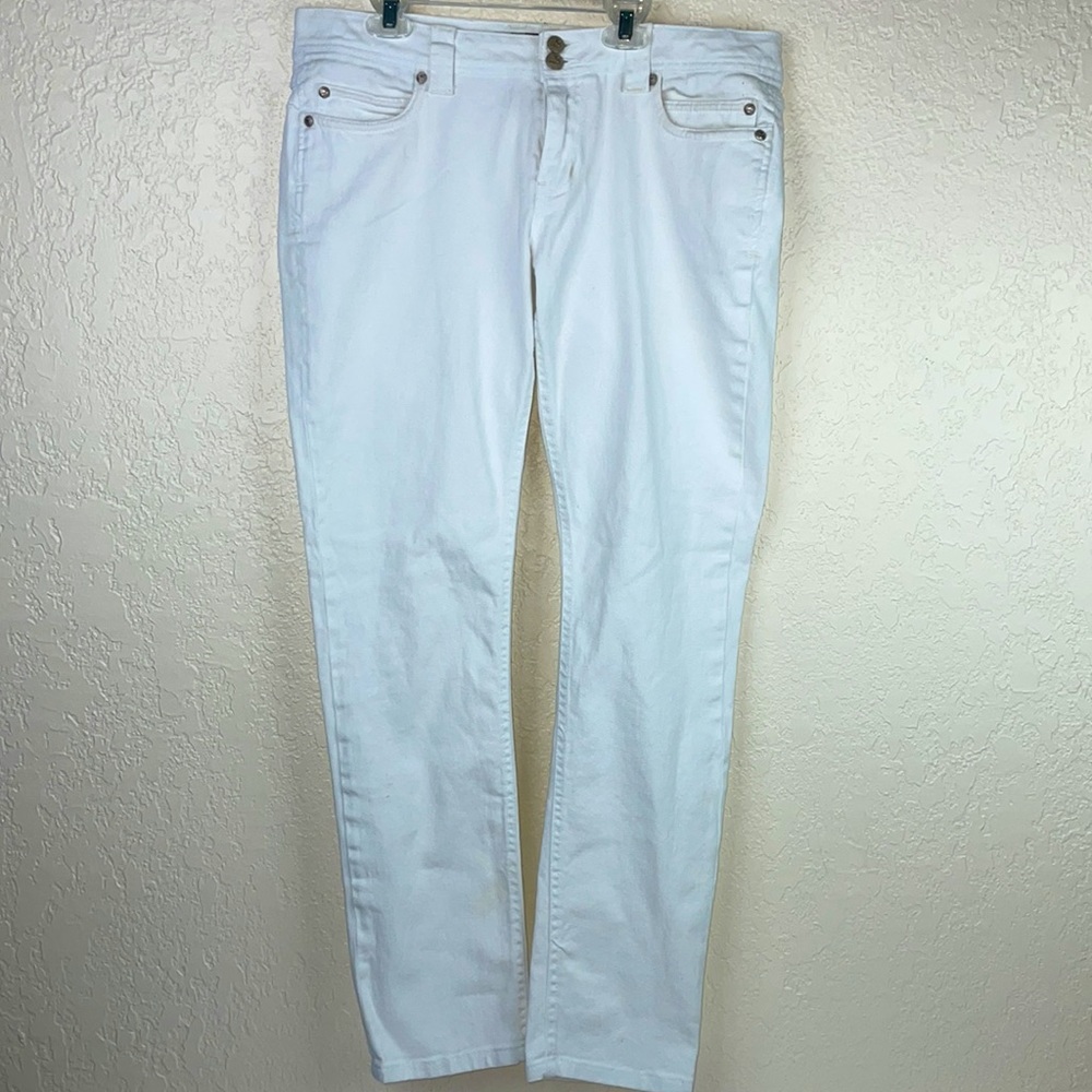 Sizzle Jeans curvy white straight leg jeans